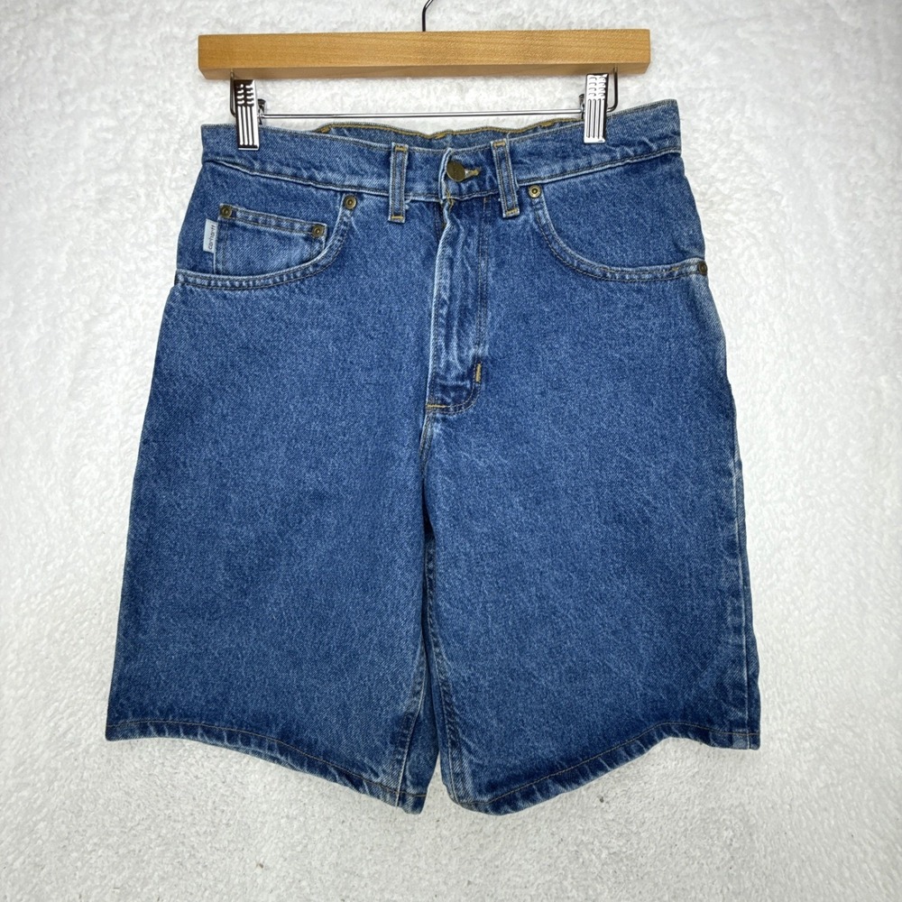 Carhartt Denim Shorts Mens 29 WU5998 Darkstone Blue NWT NOS